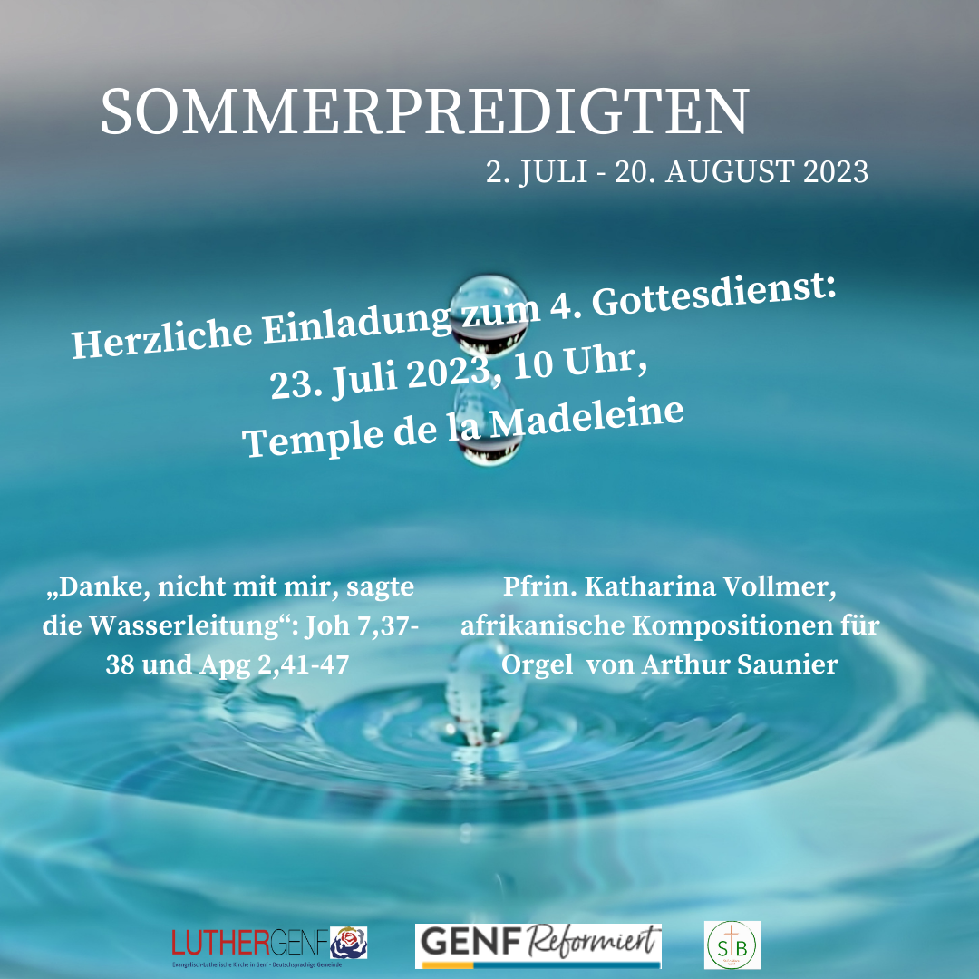 Gottesdienst - Sommerkirche 