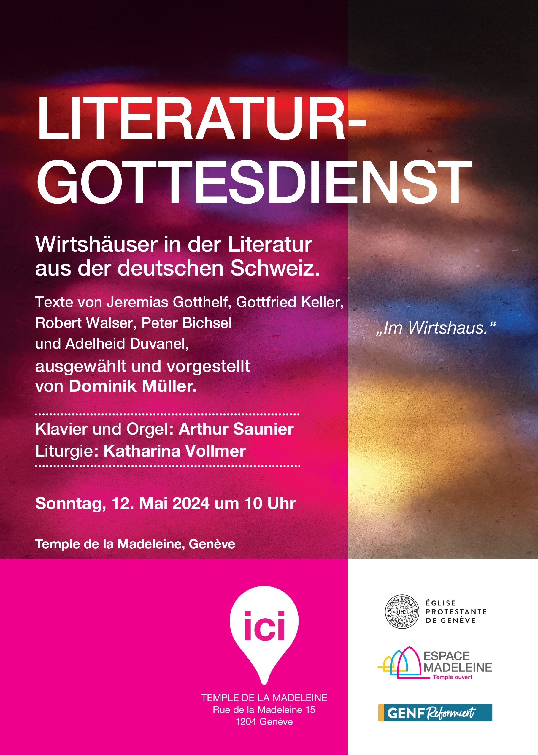 Literaturgottesdienst mit Dominik Müller